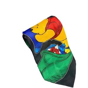 Pooh Disney Men’s Christmas Tie Featuring Winnie the Pooh